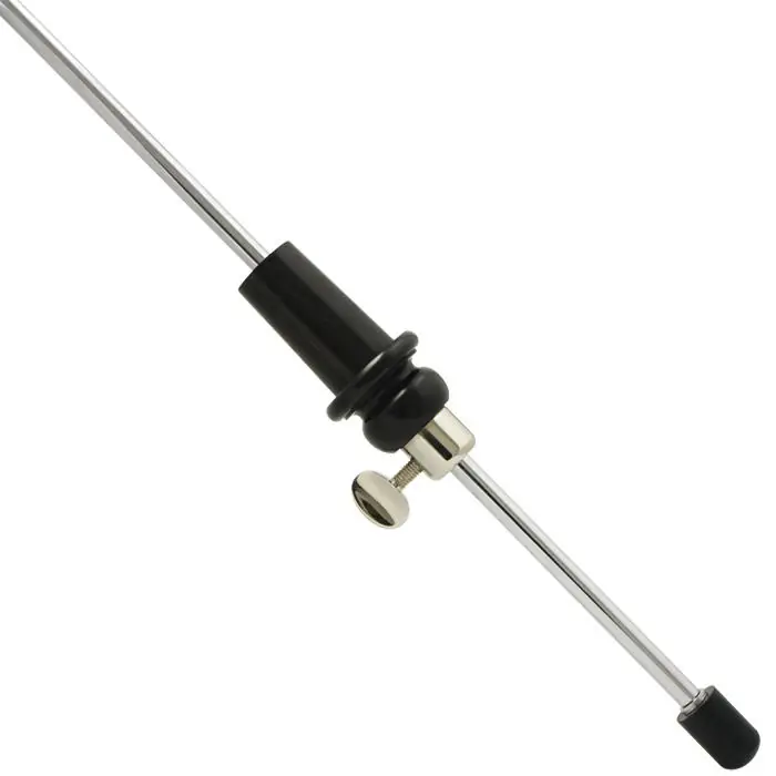 c:dix® Cello-Stachel Standard, verchromt, Ebenholzbirne Ø 28 mm, 520 mm Neue Kollektion